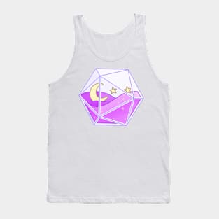 D20 Moon and Stars Tank Top